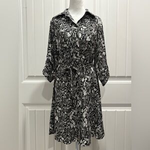 🆕 AGB Snake Print 3/4 Sleeve Dress Size 2